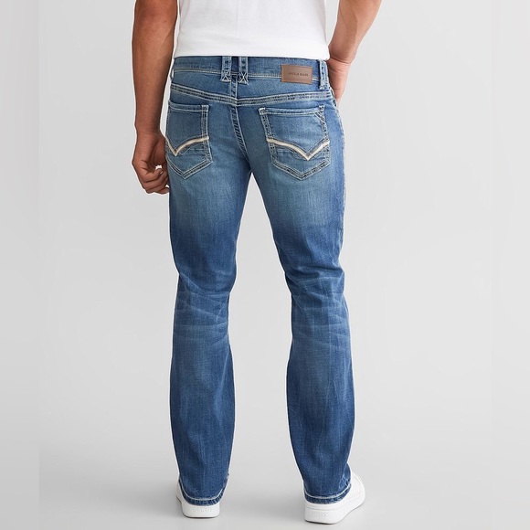 BUCKLE BLACK Other - BUCKLE BLACK Nine Straight Stretch Jeans Distressed In Color: Willow